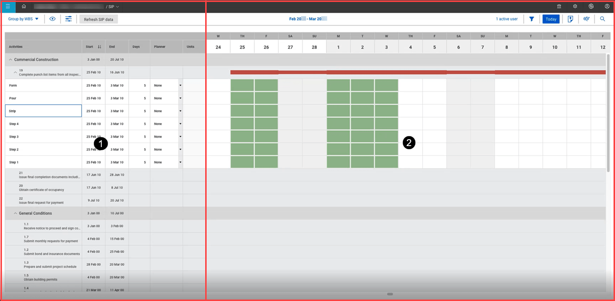 Short Interval Planning View